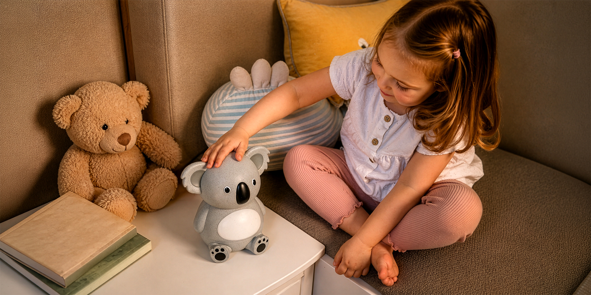 Dyfuzor zapachowy dla dzieci Humanas Dream Koala - szary